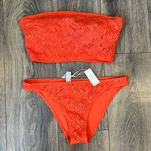 *NWT* Aerie Bandeau Bikini Set